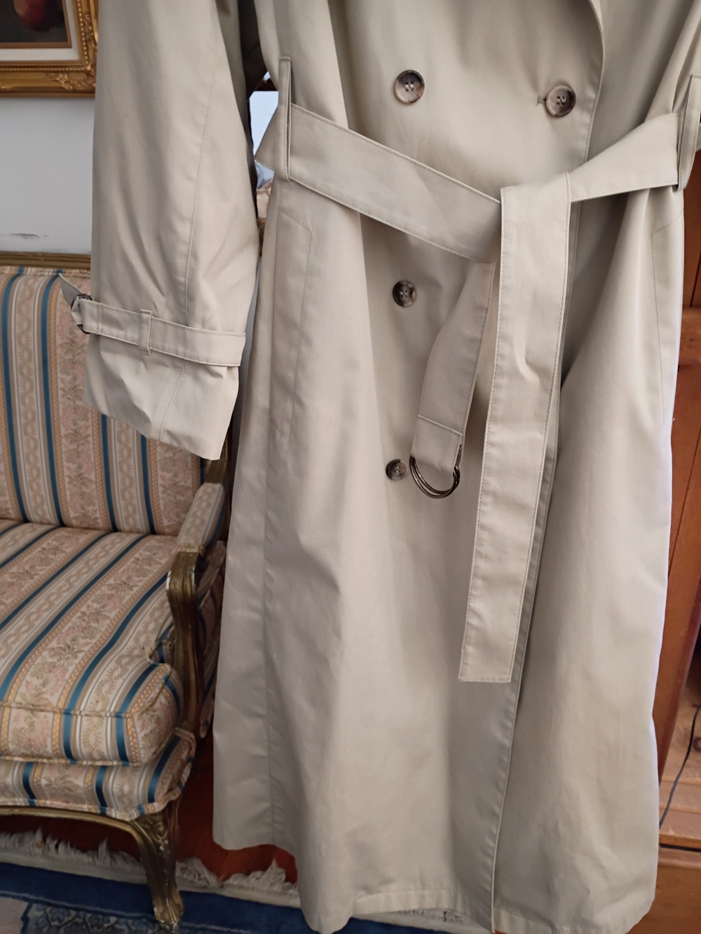 London Fog Never Worn Khaki Trench Coat - Picture 2 of 8